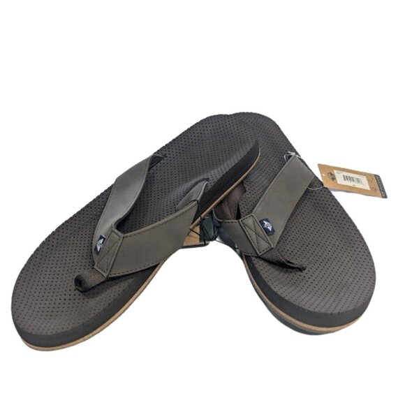 NWT Dockers® Men's Performance Flip Flop Sandals Color: Brown Size XXL 13/14 - Picture 1 of 9